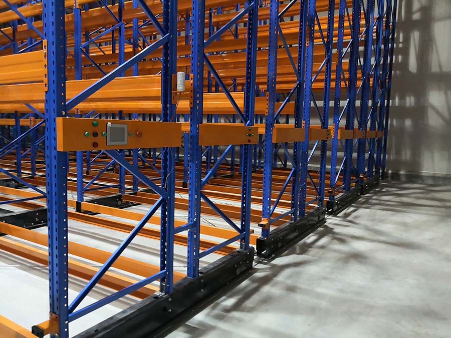 Thai-Food-Mobile Pallet Racking System