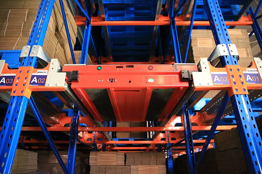 Aice freezing warehousing in Surabaya, Indonesia-Shuttle racking system