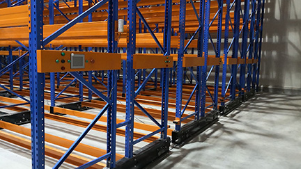 Thai-Food-Mobile Pallet Racking System