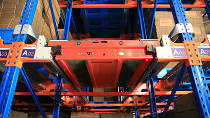 Aice freezing warehousing in Surabaya, Indonesia-Shuttle racking system