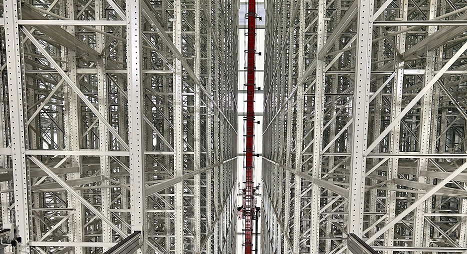 Chemical Industry - 41m Ultra-High Integrated Rack & Warehouse Stacker Crane Stereoscopic Warehouse