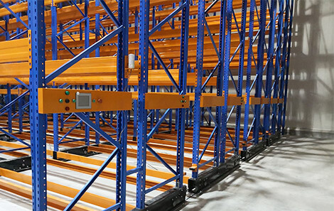 Thai-Food-Mobile Pallet Racking System